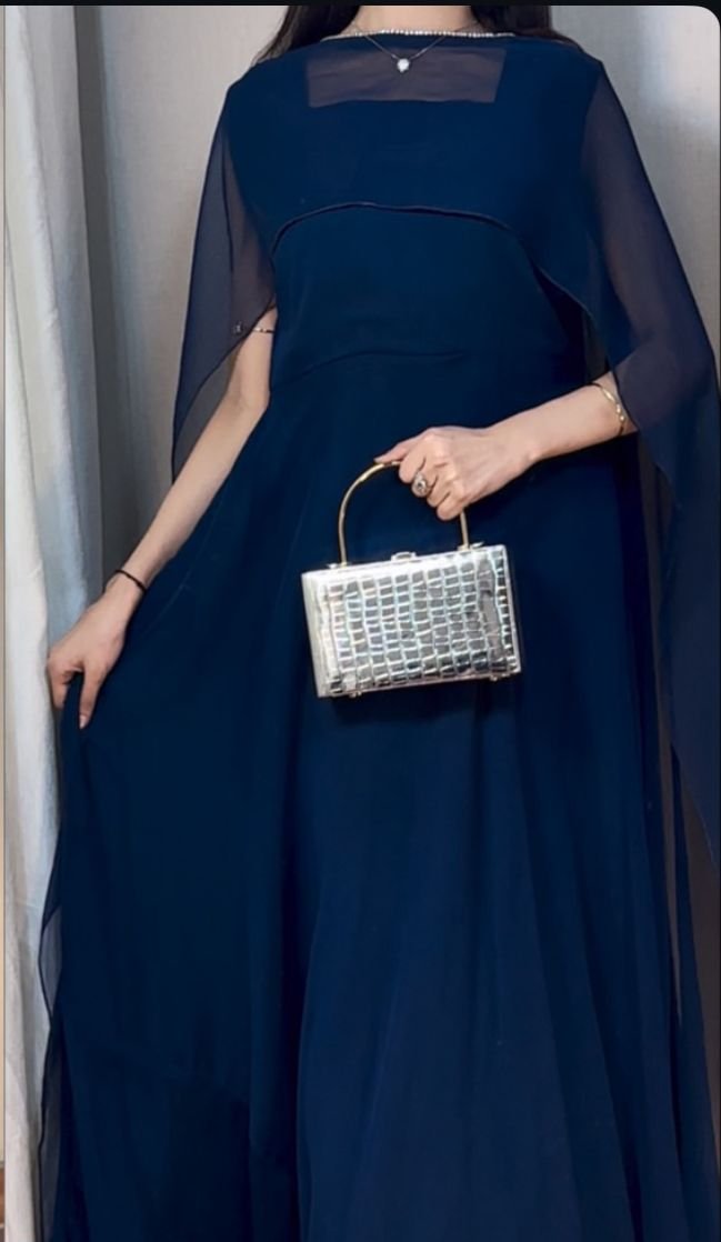 Chiffon Cape Dress